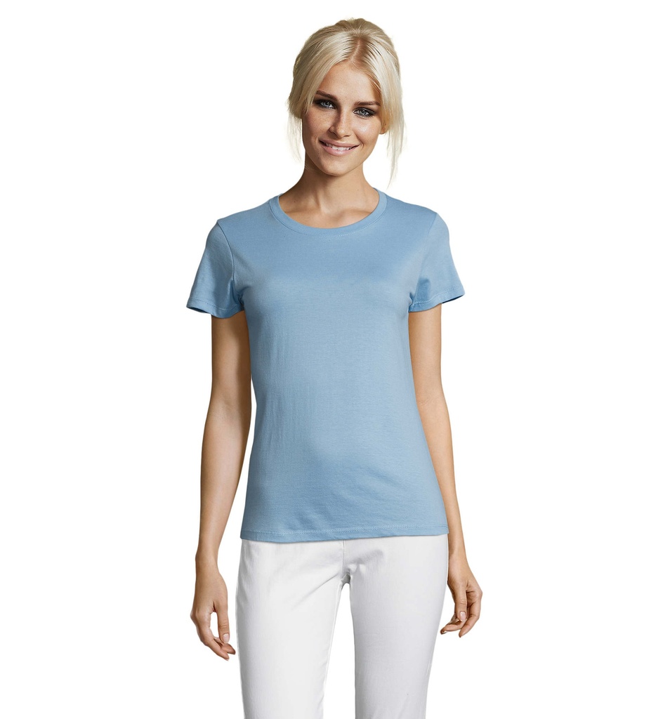 REGENT Damski T-Shirt 150g - Blekitny