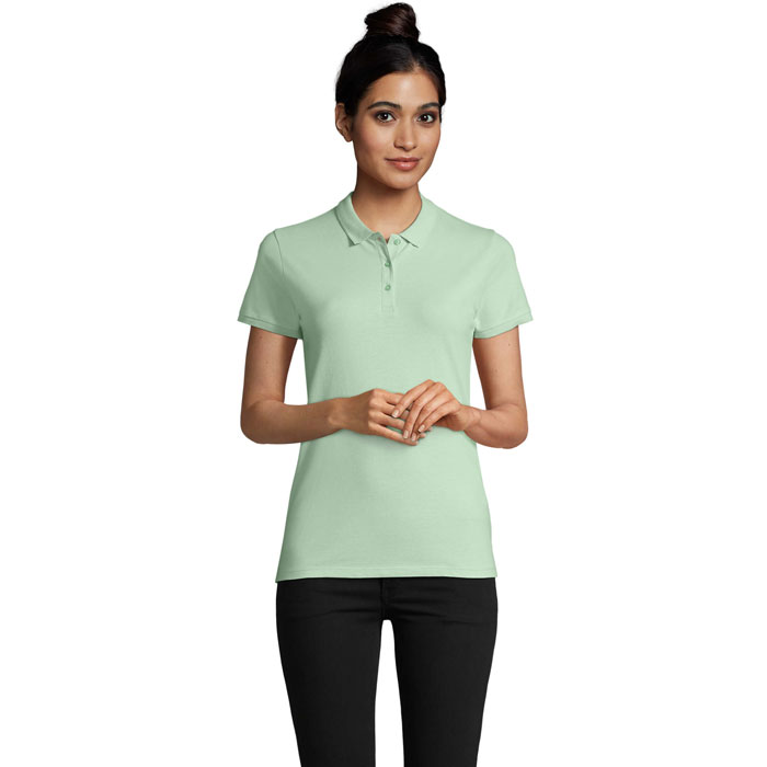 PLANET WOMEN polo 170g - Frozen Green