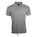 PRIME Meskie polo 200g S00571-GY - Szary Melanz 2