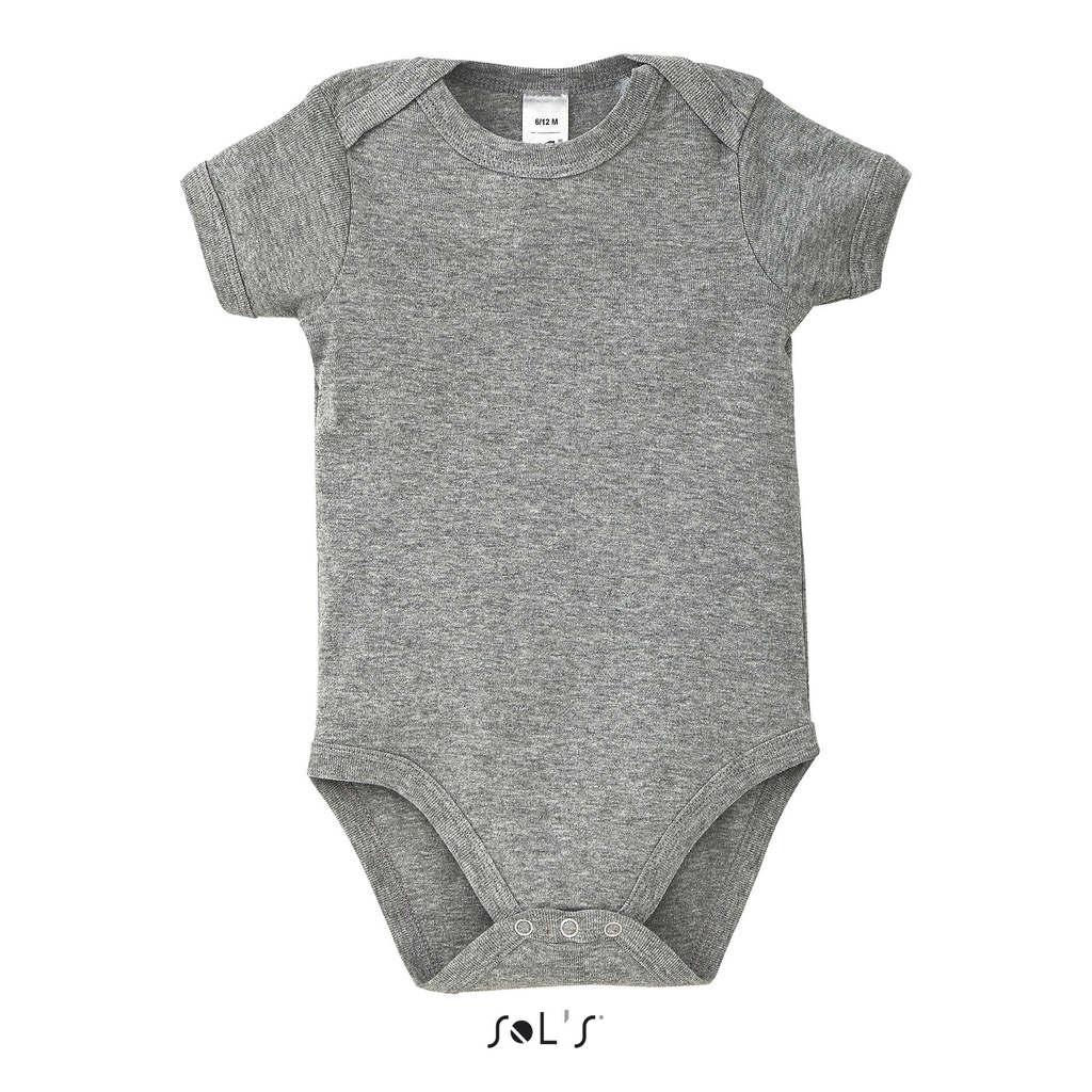 BAMBINO BABY BODYSUIT - Szary Melanż