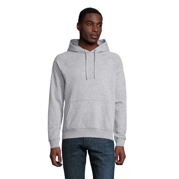 STELLAR Bluza z kapturem S03568-GY - Szary Melanz 2