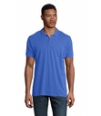 PLANET MEN polo 170g S03566-RB - Niebieski