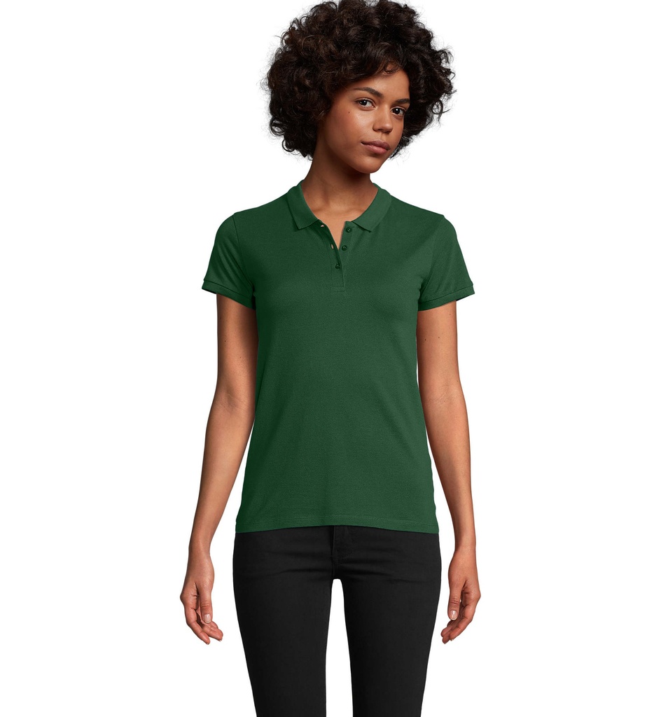 PLANET WOMEN polo 170g S03575-BO - Ciemno-Zielony