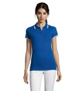 PASADENA damskie polo 200g S00578-RW - Krolewski Niebieski/bialy