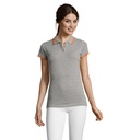 PASADENA damskie polo 200g S00578-MO - Melanz Szary/pomaranczowy