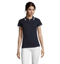 PASADENA damskie polo 200g S00578-FW - Francuski Granatowy/bialy