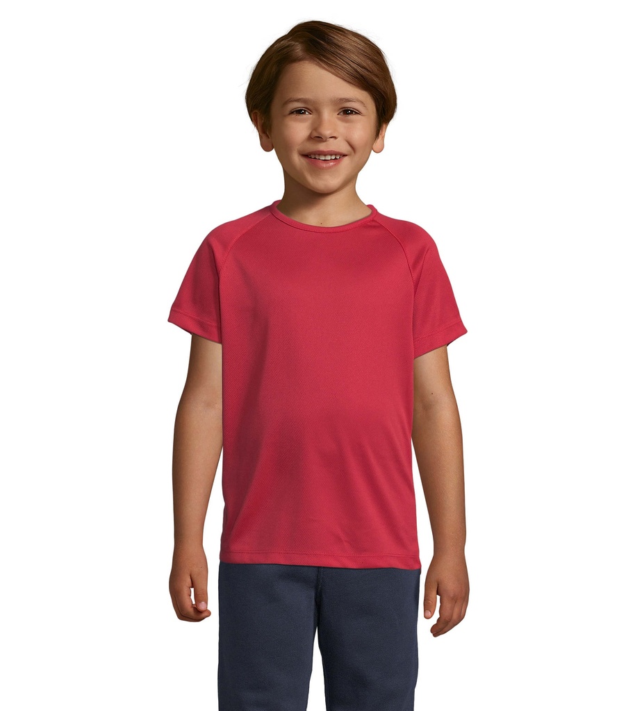 SPORTY Dzieciecy T-Shirt S01166-RD - Czerwony