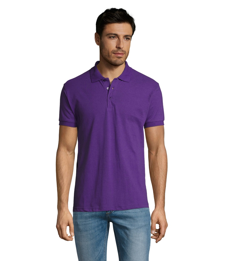 PRIME Meskie polo 200g S00571-DA - Dark Purple