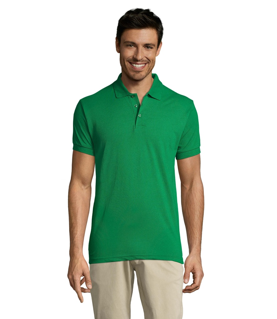 PRIME Meskie polo 200g S00571-KG - Zielony