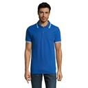 PASADENA MĘSKA POLO S00577-RW - Królewski Niebieski/biały