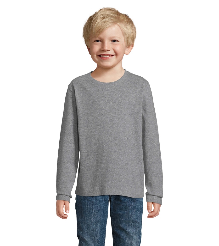 IMPERIAL LSL KIDS T-SHIRT S02947-GM - Szary Melanż