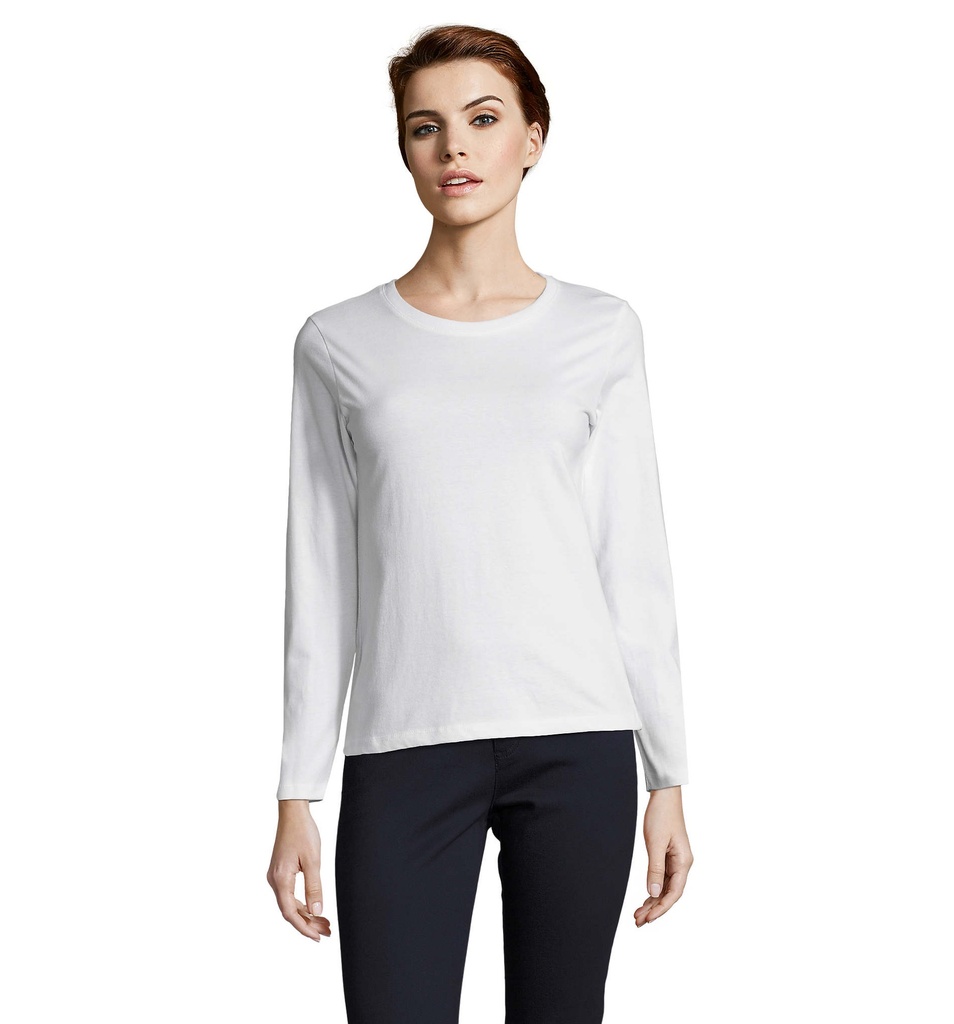 IMPERIAL LSL DAMSKA T-SHIRT S02075-WH - Bialy