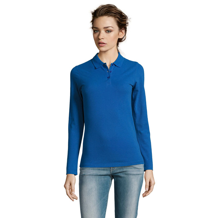 PERFECT LSL DAMSKA POLO 180 S02083-RB - Niebieski