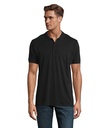 PLANET MEN polo 170g S03566-BK - Czarny