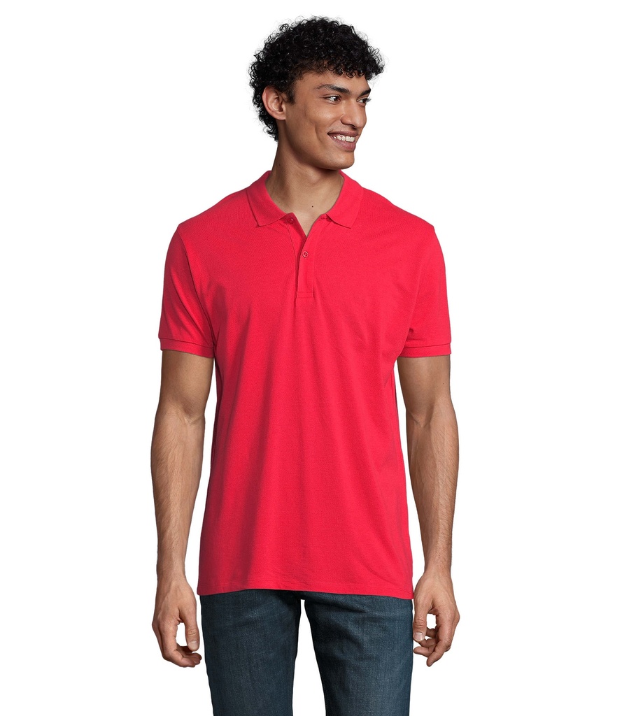 PLANET MEN polo 170g - Czerwony