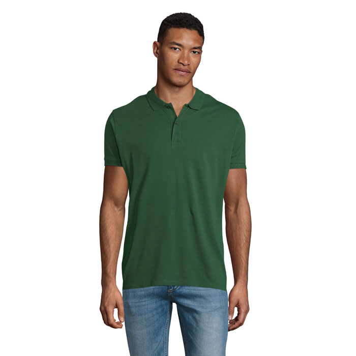 PLANET MEN polo 170g S03566-BO - Ciemno-Zielony