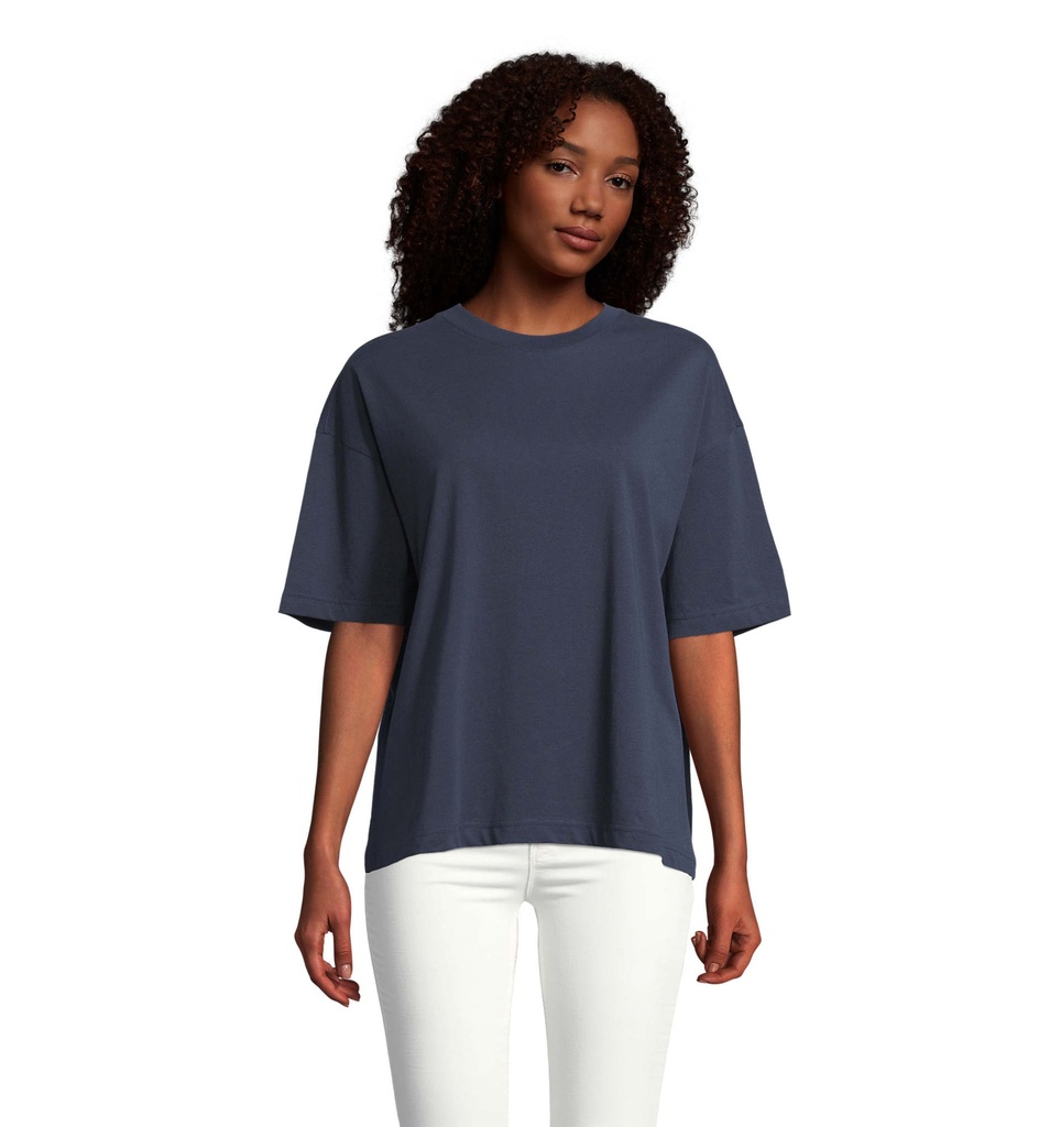 BOXY WOMEN T-SHIRT OVERSIZE S03807-FN - French Navy