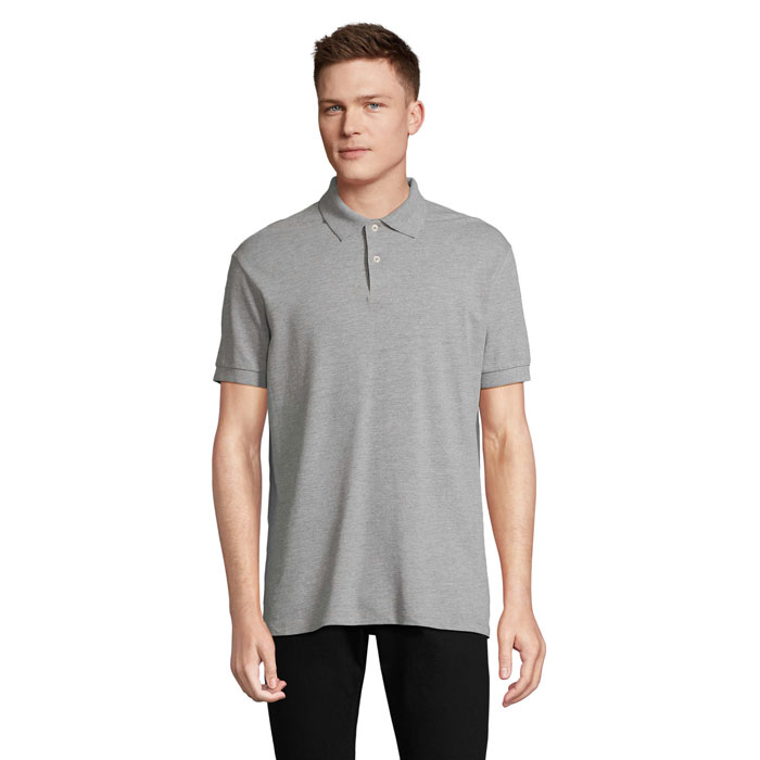PACIFIC MEN POLO S04439-GY - Szary Melanz 2