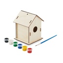 Drewniany domek dla ptakow DIY MO2130-40 - Drewna