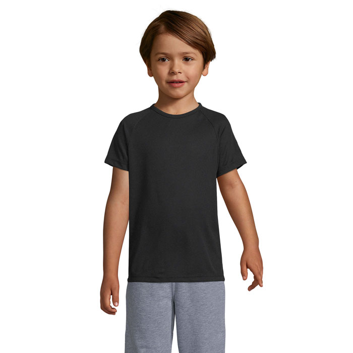 SPORTY Dzieciecy T-Shirt S01166-BK - Czarny