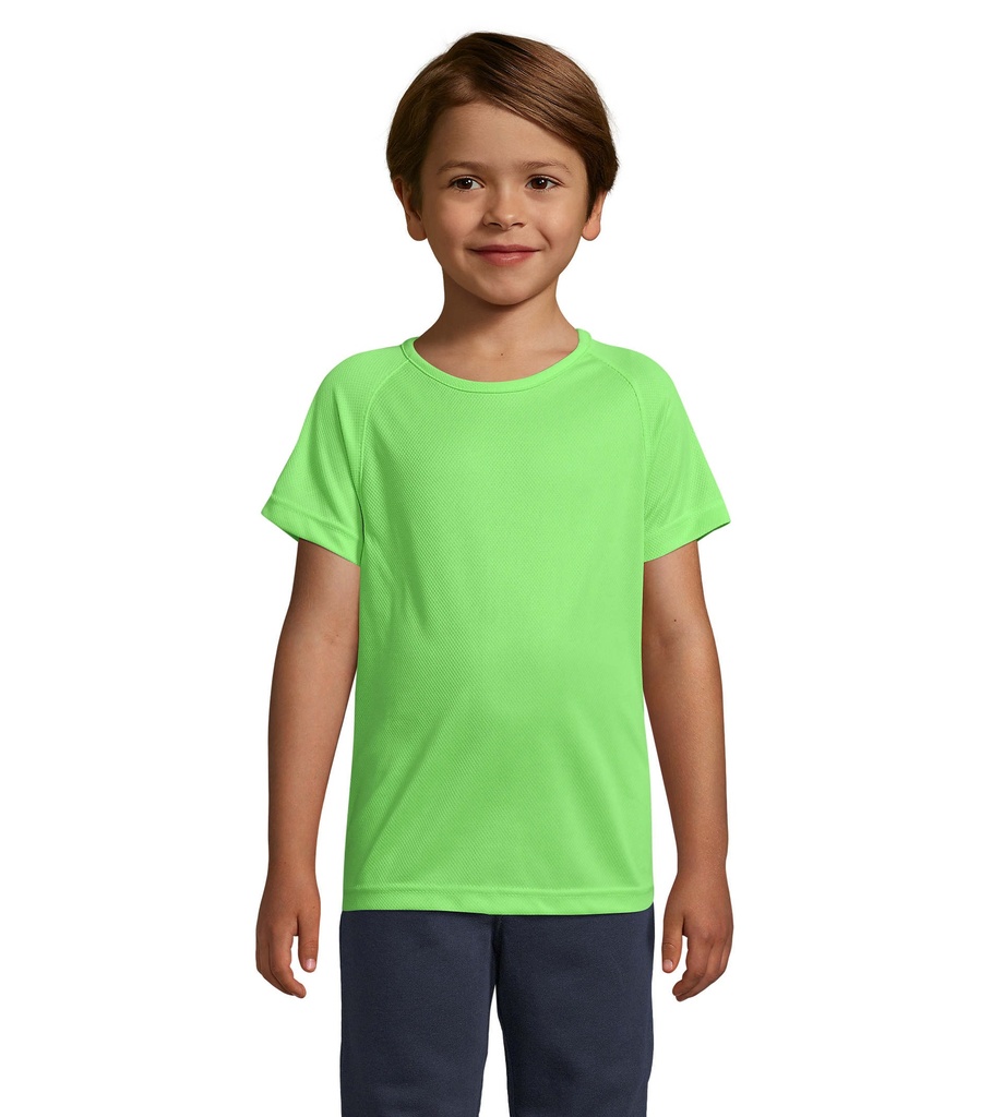 SPORTY Dziecięcy T-Shirt - Neon Green