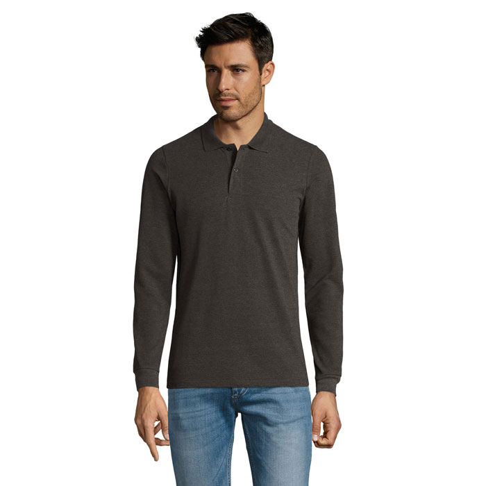 PERFECT LSL MESKA POLO 180 S02087-CE - Charcoal Melange
