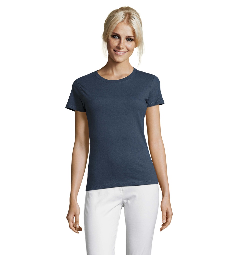 REGENT Damski T-Shirt 150g S01825-DM - Denim