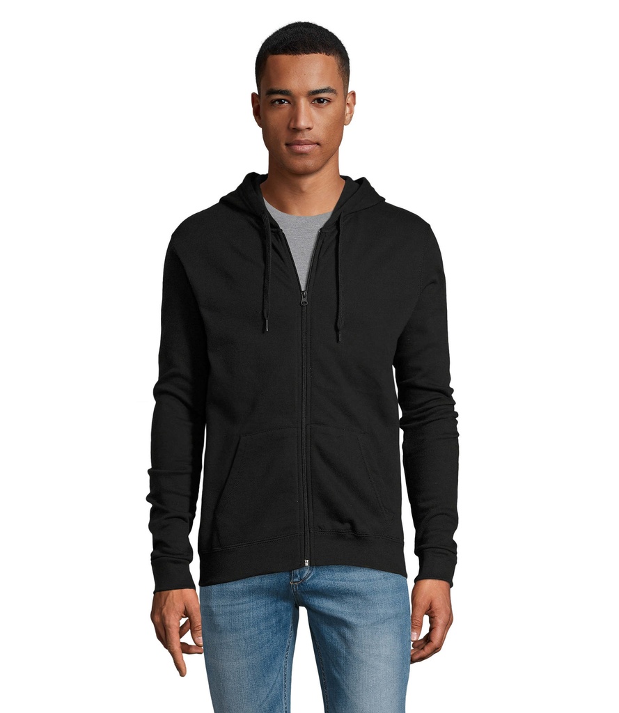 STONE UNI HOODIE 260g S01714-BK - Czarny