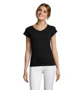 MOON Damski T-SHIRT 150g S11388-DB - Deep Black