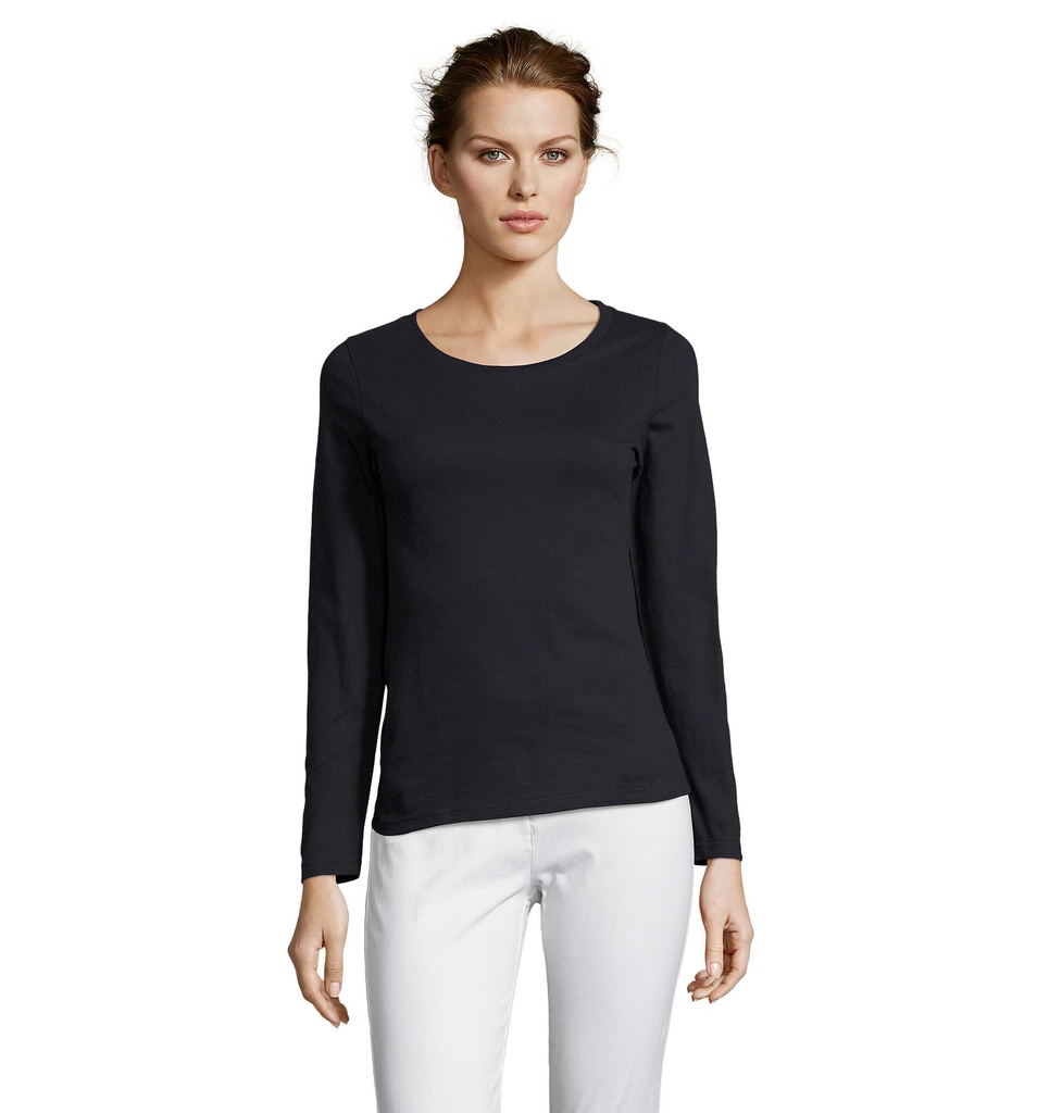 MAJESTIC Damski T-SHIRT 150 S11425-NY - Granatowy