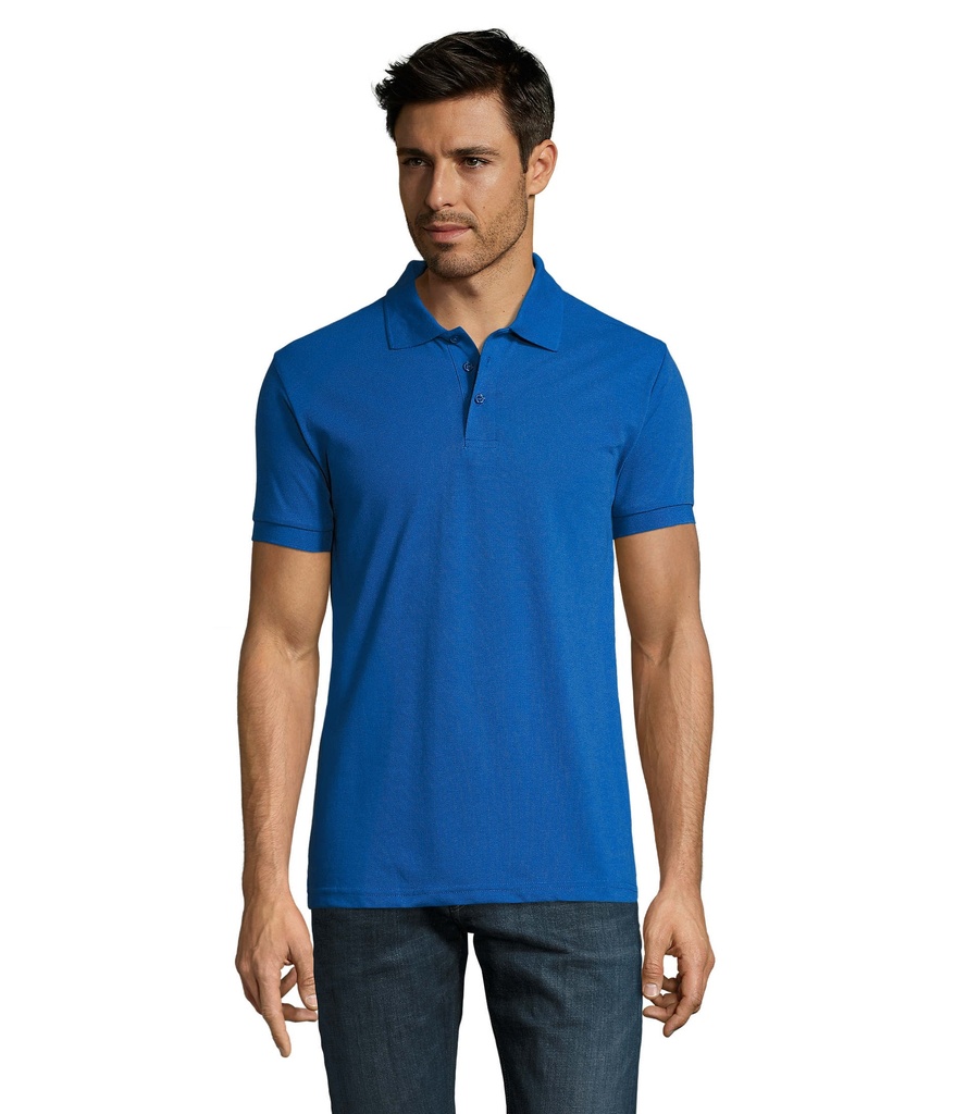 PRIME Meskie polo 200g S00571-RB - Niebieski
