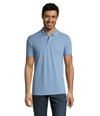 PRIME Meskie polo 200g S00571-SP - Sky Blue Pique