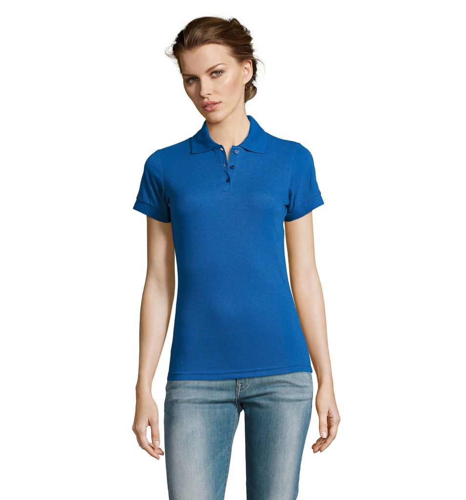 PRIME Damskie POLO 200g S00573-RB - Niebieski