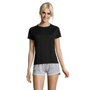 SPORTY Damski T-Shirt 140g S01159-BK - Czarny