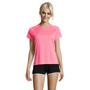 SPORTY Damski T-Shirt 140g - Neonowy Róż 2