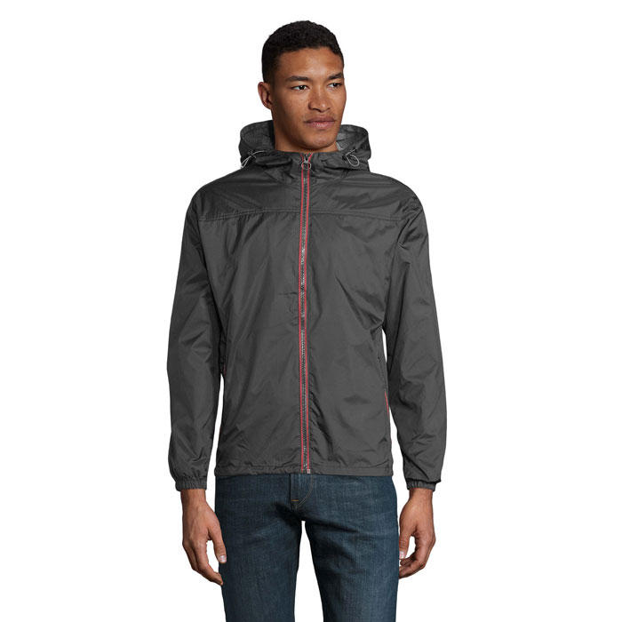 SKATE LINED WINDBREAKER S01171-IM - Black/Dark Grey