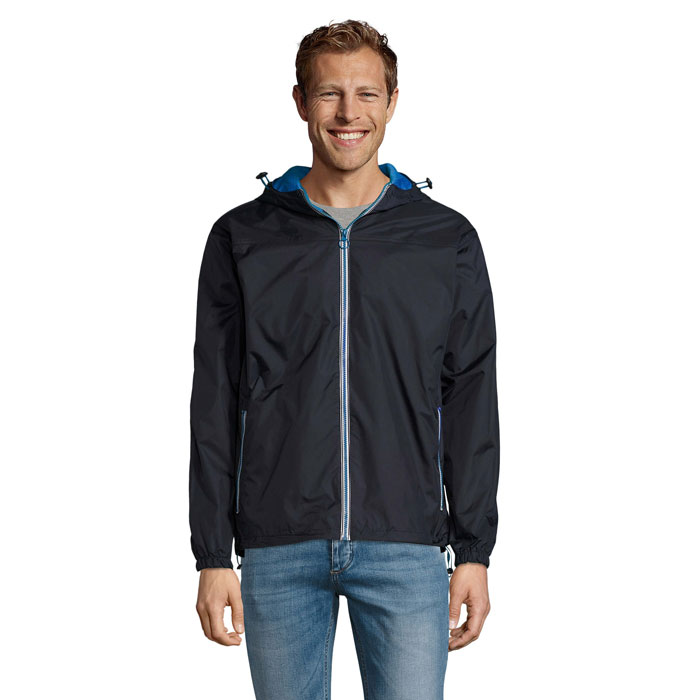 SKATE LINED WINDBREAKER - Navy/Royal