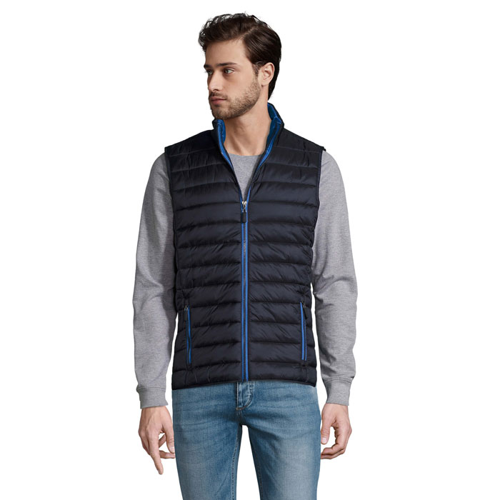 WAVE MEN Bezrekawnik S01436-NY - Granatowy