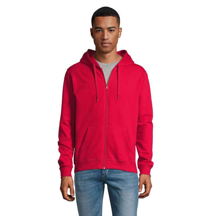 STONE UNI HOODIE 260g S01714-RD - Czerwony