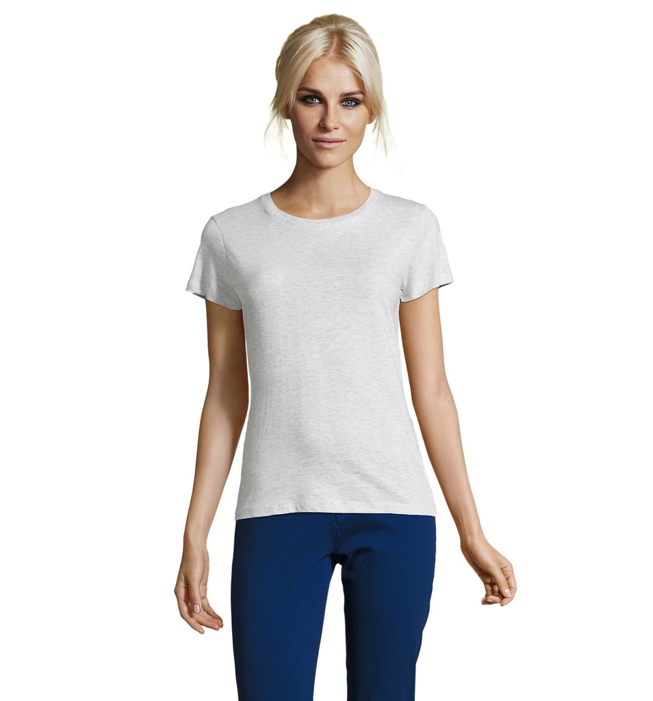 REGENT Damski T-Shirt 150g S01825-AS - Popiol