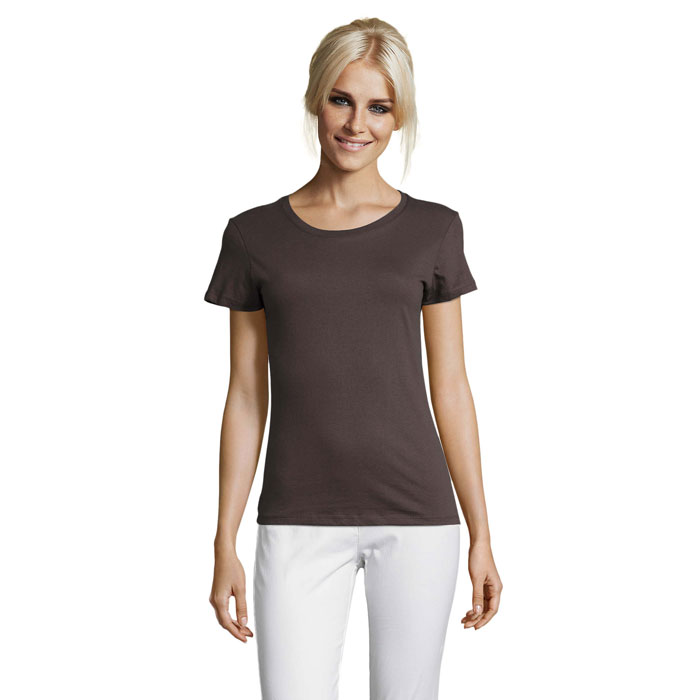 REGENT Damski T-Shirt 150g S01825-DG - Ciemny Szary