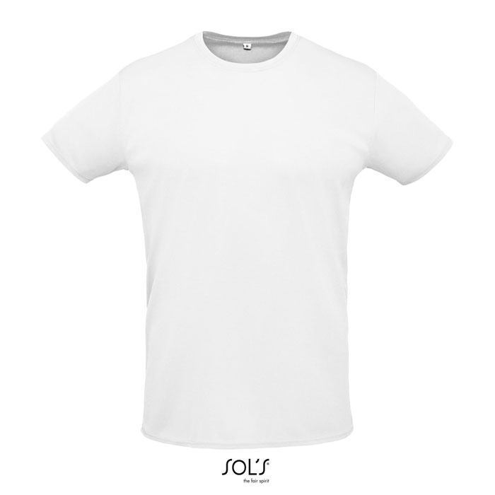 SPRINT UNI T-SHIRT 130g S02995-WH - Bialy