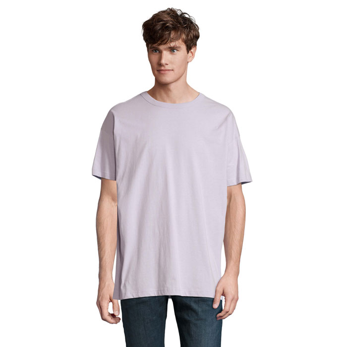 BOXY MEN T-SHIRT OVERSIZE S03806-LL - Lilac
