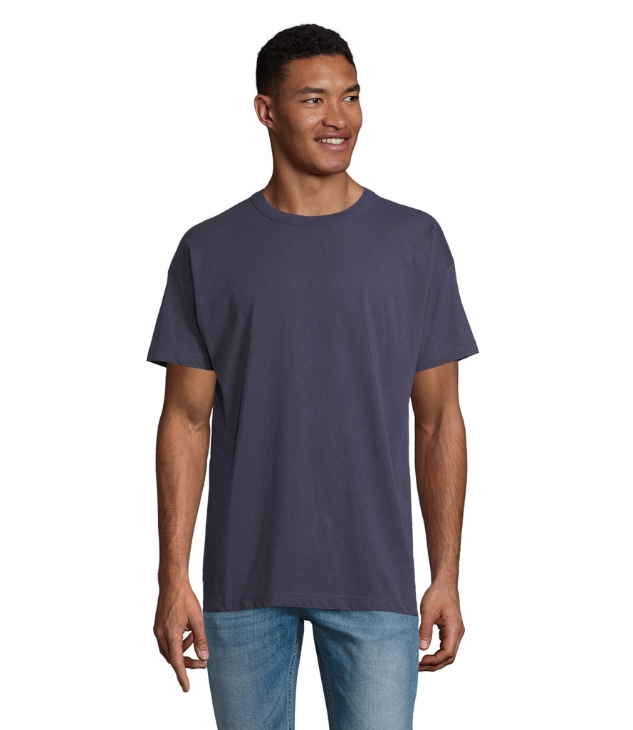 BOXY MEN T-SHIRT OVERSIZE S03806-FN - French Navy