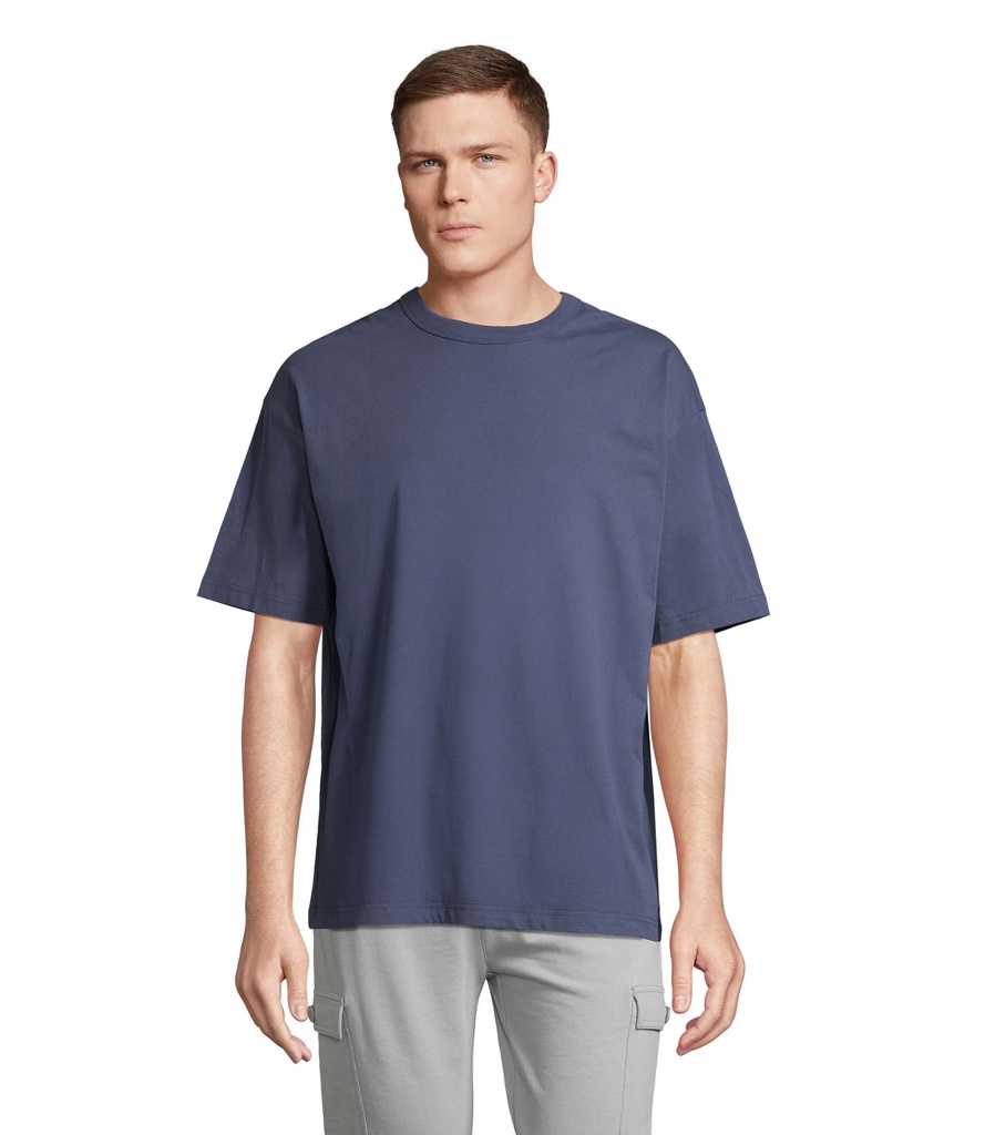 BOXY MEN T-SHIRT OVERSIZE S03806-DM - Denim