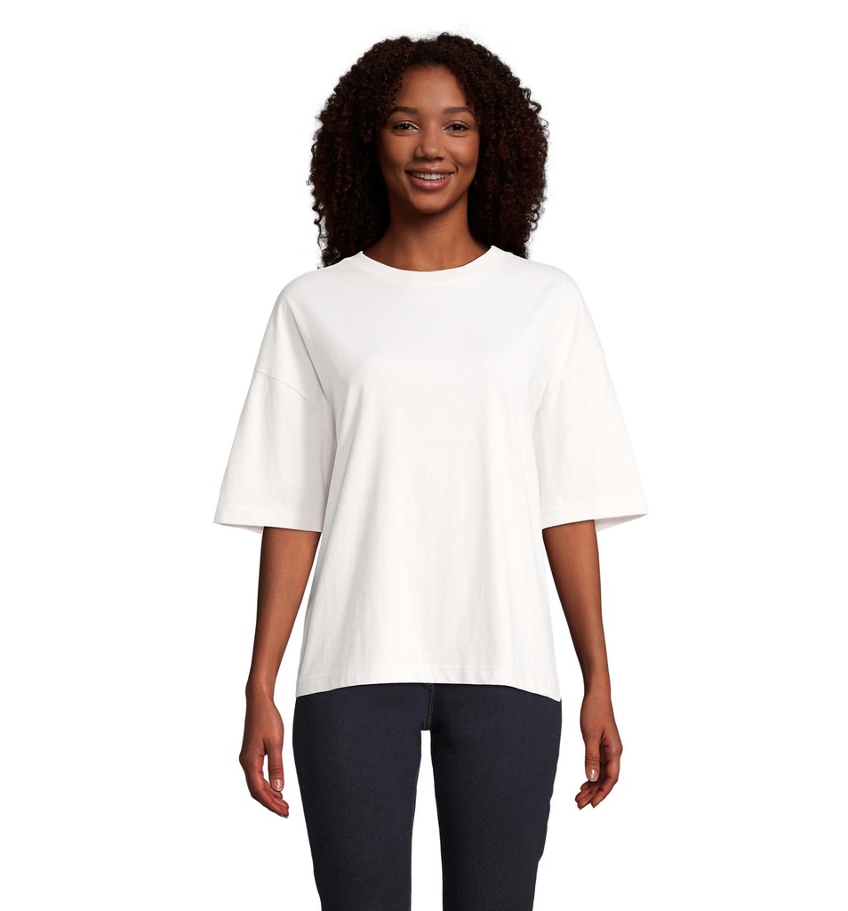 BOXY WOMEN T-SHIRT OVERSIZE - Off-White
