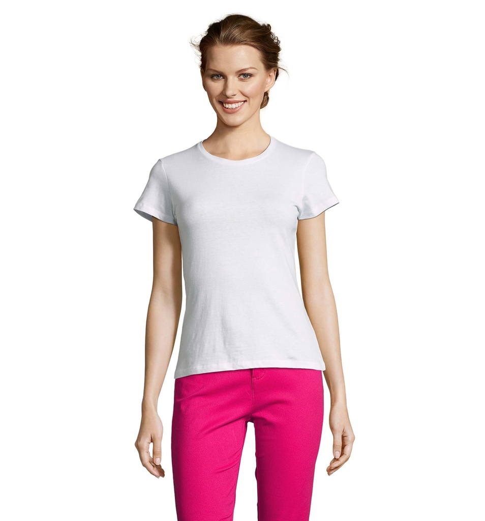 MISS WOMEN'S T-SHIRT 150 S11386-WH - Bialy