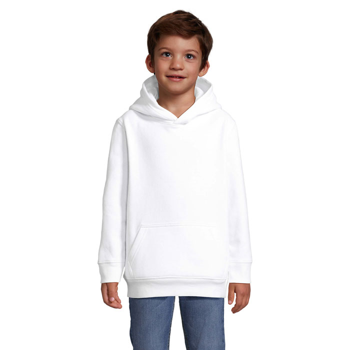 CONDOR KIDS Bluza z kapturem S04238-WH - Bialy