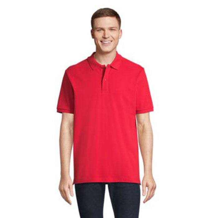 PEGASE Polo Organic 210g S04242-BT - Bright Rojo