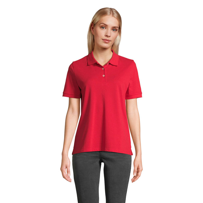 PACIFIC WOMEN POLO S04440-RD - Czerwony